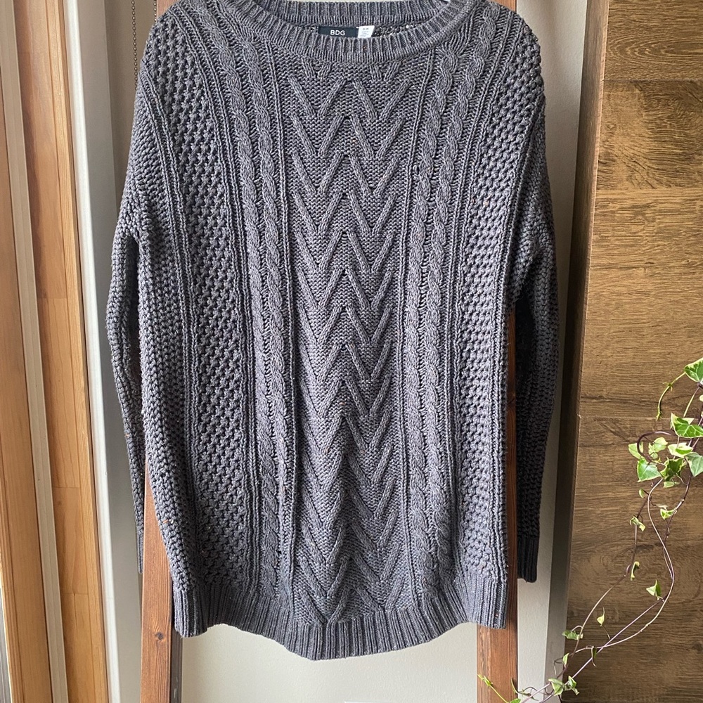 Urban Outfitters Cableknit Sweater w/ Elbowpads